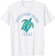South Padre Island Beach Design / Sea Turtle Illustration T-Shirt - T-Shirt | White
