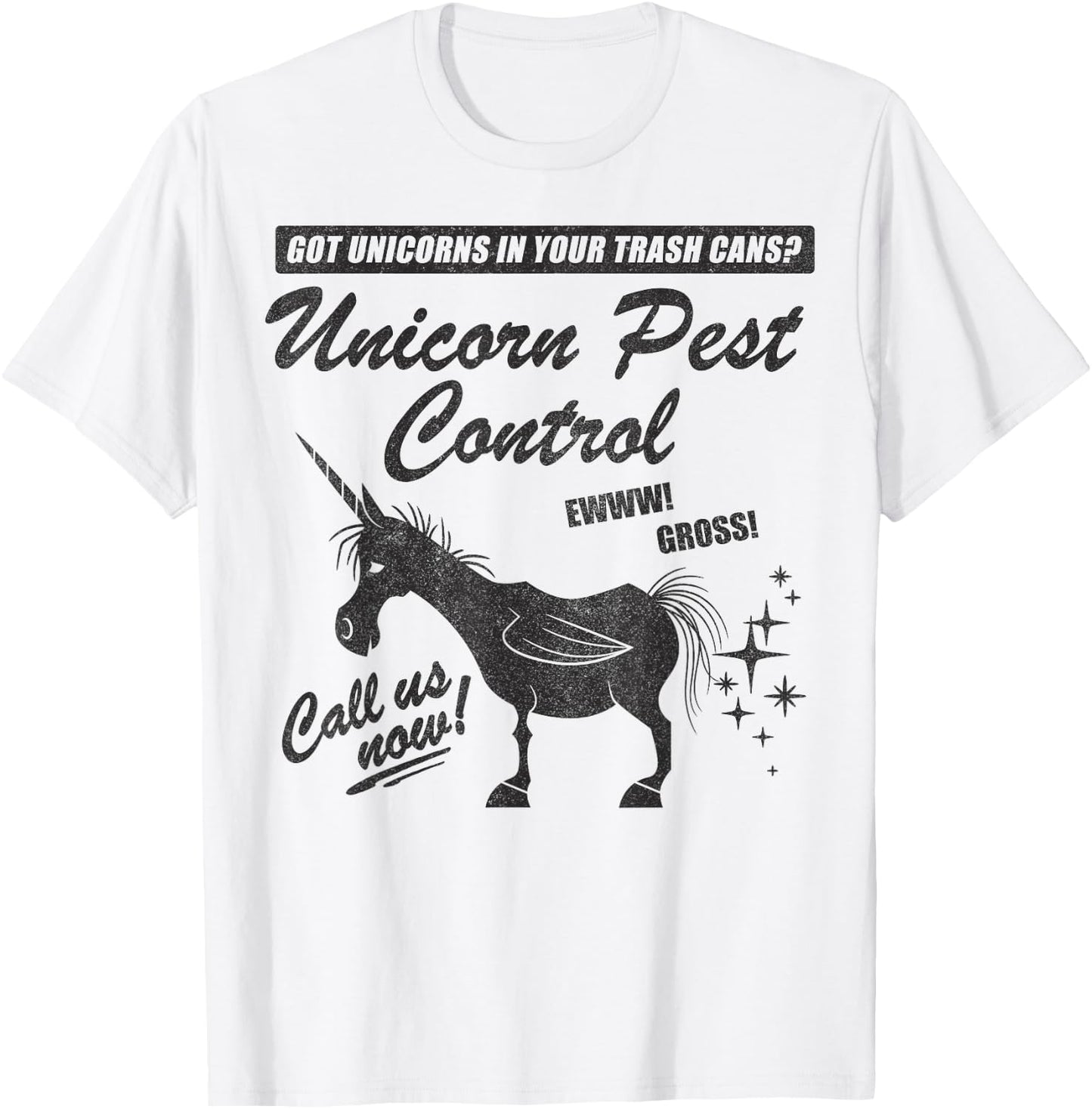 Disney Pixar Onward Unicorn Pest Control T-Shirt - T-Shirt | White