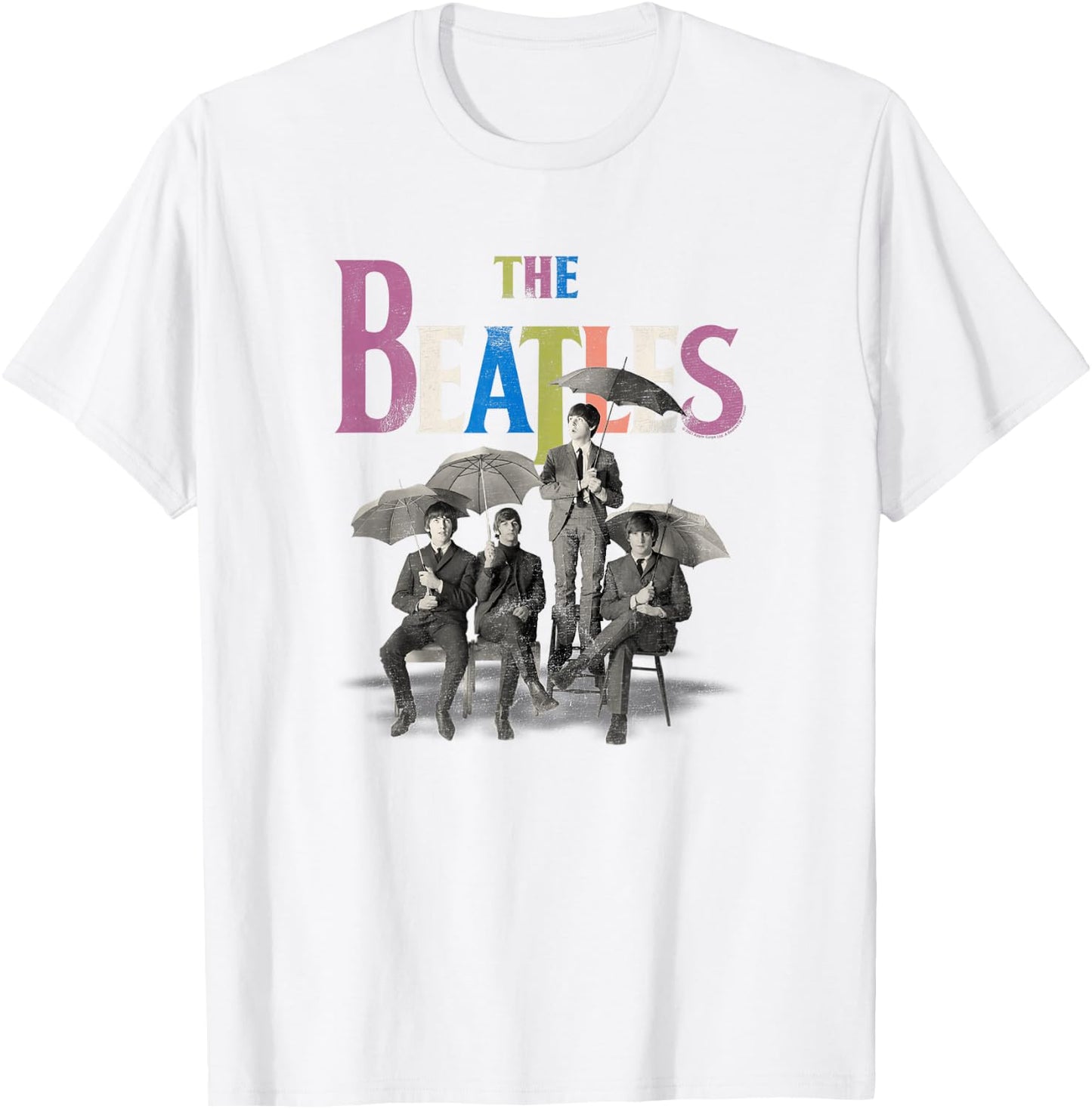 The Beatles - in the Rain T-Shirt - T-Shirt | White
