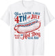 You Look Like The 4th of July Hot Dog Real Bad USA Patriotic T-Shirt - T-Shirt | White