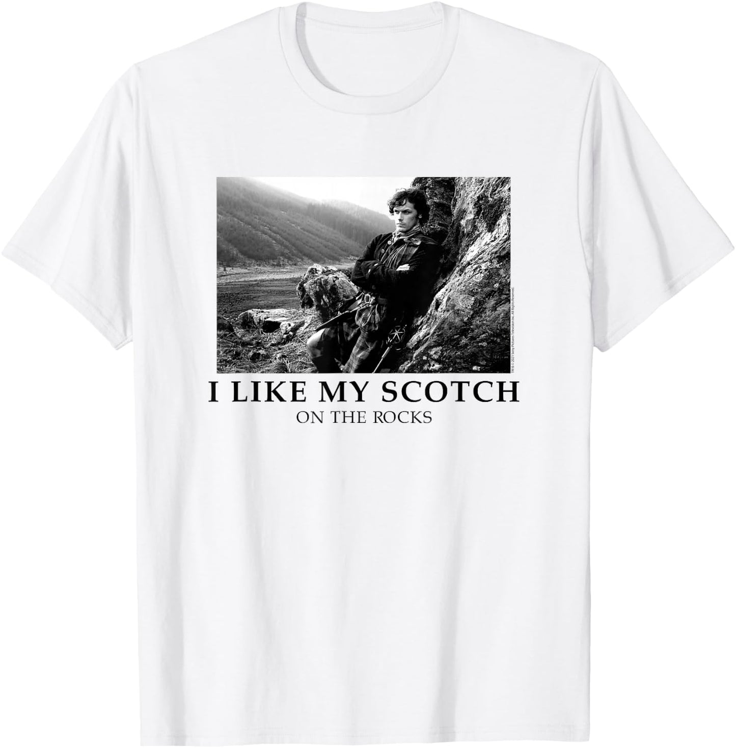 Outlander I Like My Scotch on the Rocks T-Shirt - T-Shirt | White