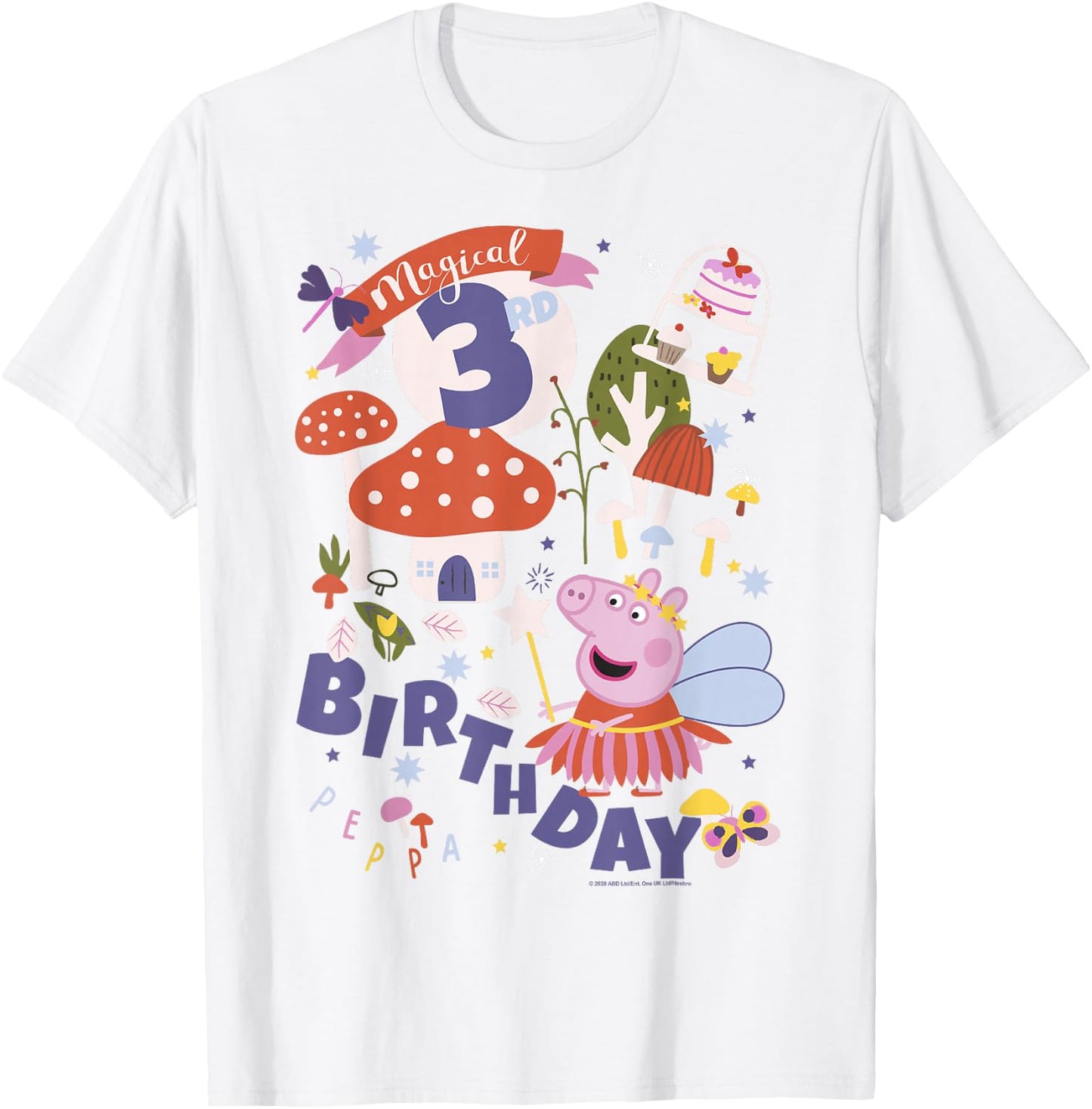 Peppa Pig Fairy Princess Peppa Magical 3rd Birthday T-Shirt - T-Shirt | White