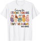 Groovy Caring For Strong Mamas And Tiny Humans NICU Nurse T-Shirt - T-Shirt | White