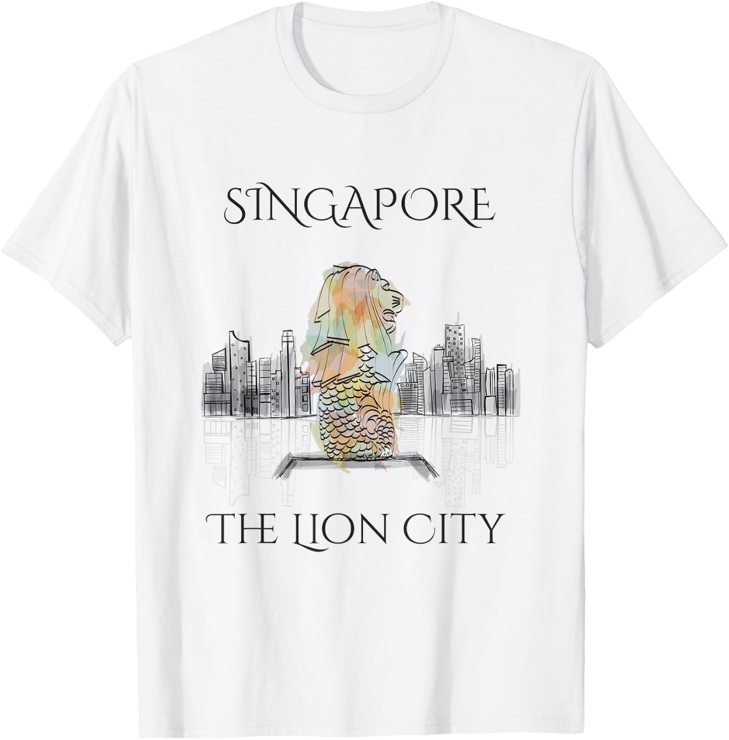 Singapore, The Lion City Singaporean Gift T-Shirt - T-Shirt | White