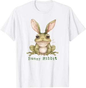 Frog Bunny Rabbit Floppy Ears Toad Funny Easter Animal T-Shirt - T-Shirt | White