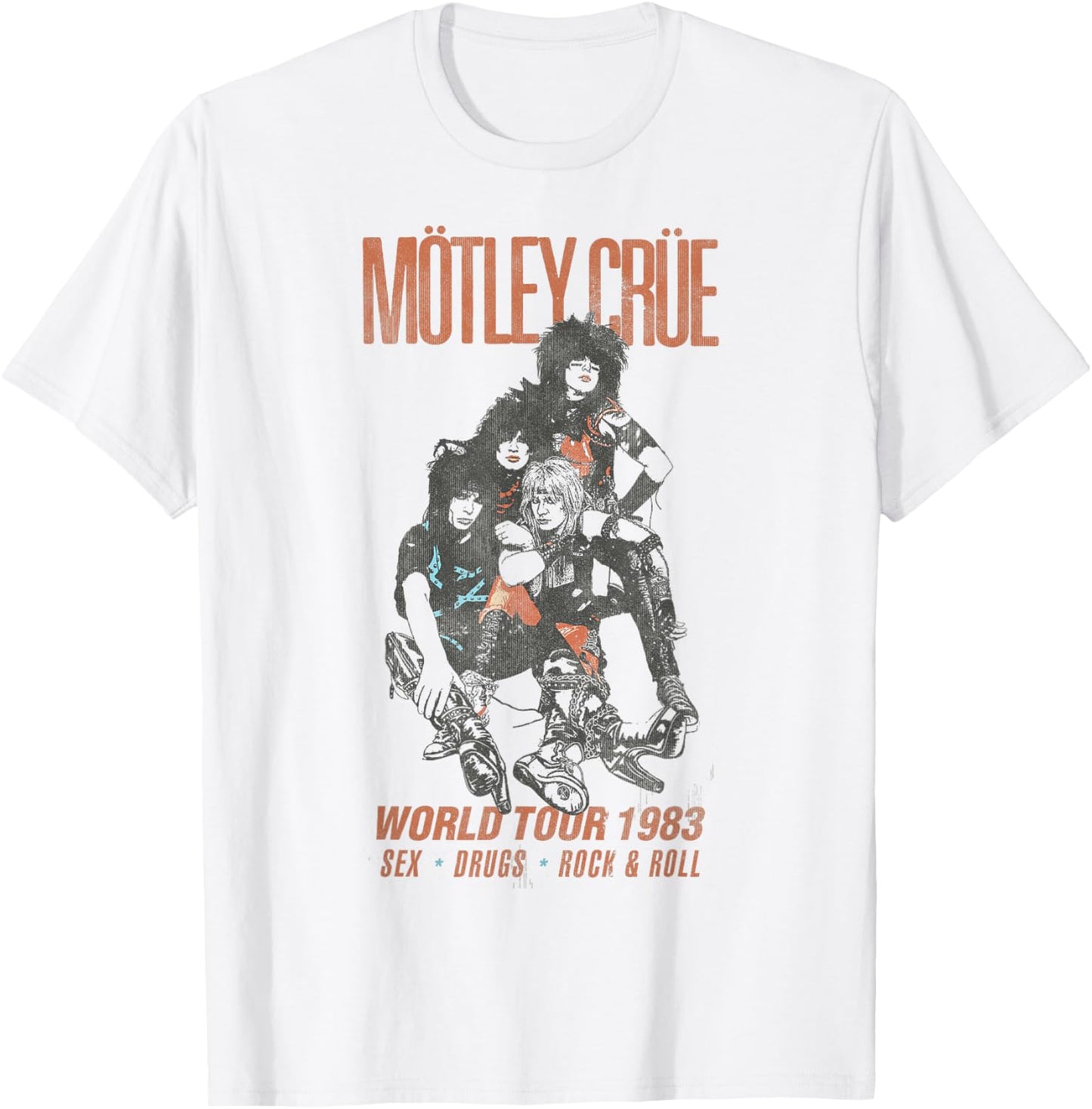 Mötley Crüe - World Tour 83 T-Shirt - T-Shirt | White