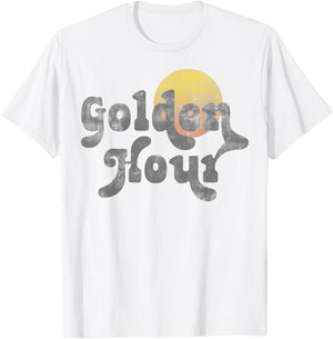 Trendy Golden Hour Vintage T-Shirt - T-Shirt | White
