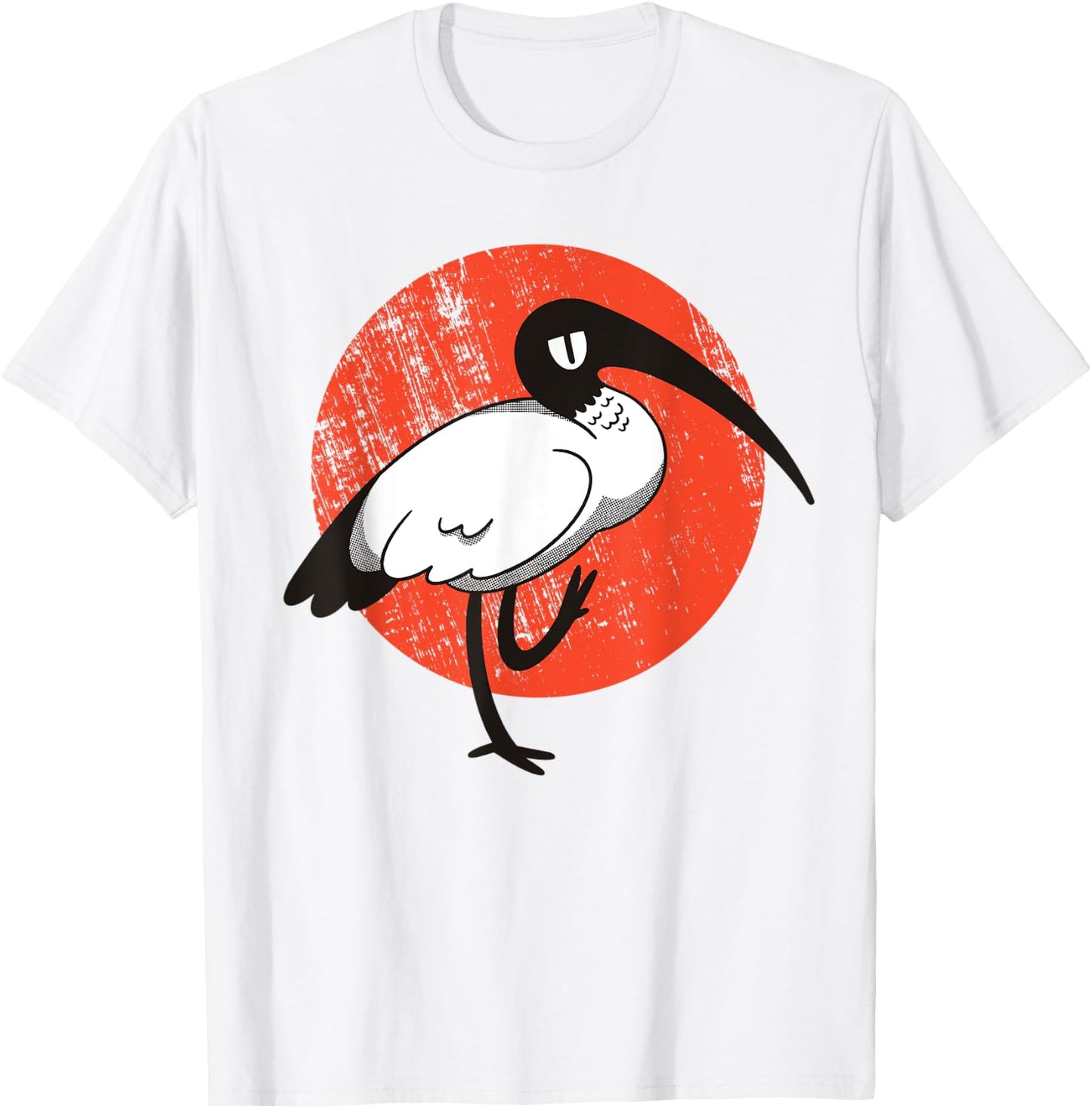 White Ibis Bird T-Shirt - T-Shirt | White