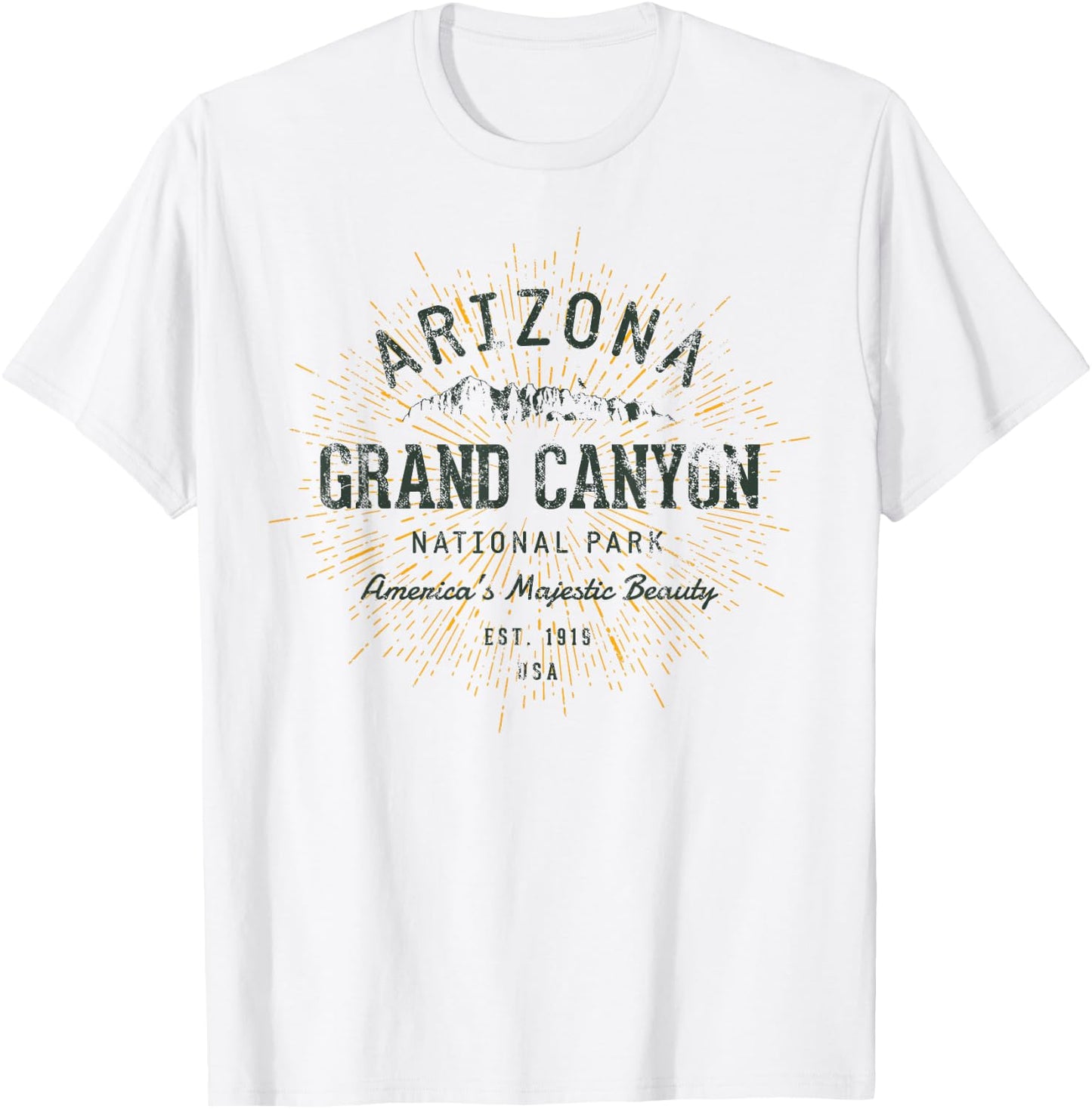Retro Style Vintage Grand Canyon National Park T-Shirt - T-Shirt | White