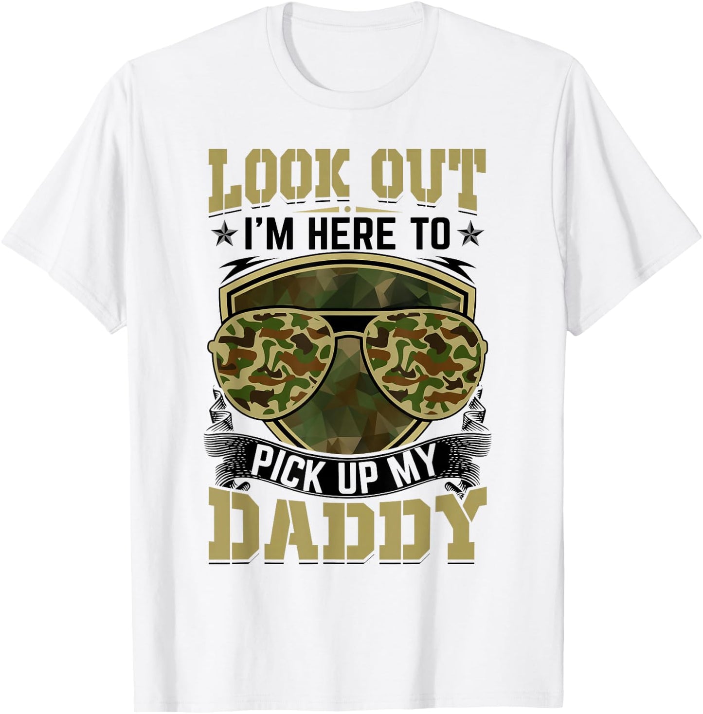 Homecoming Home Welcome dad Daddy Military Kids Girls Boys T-Shirt - T-Shirt | White