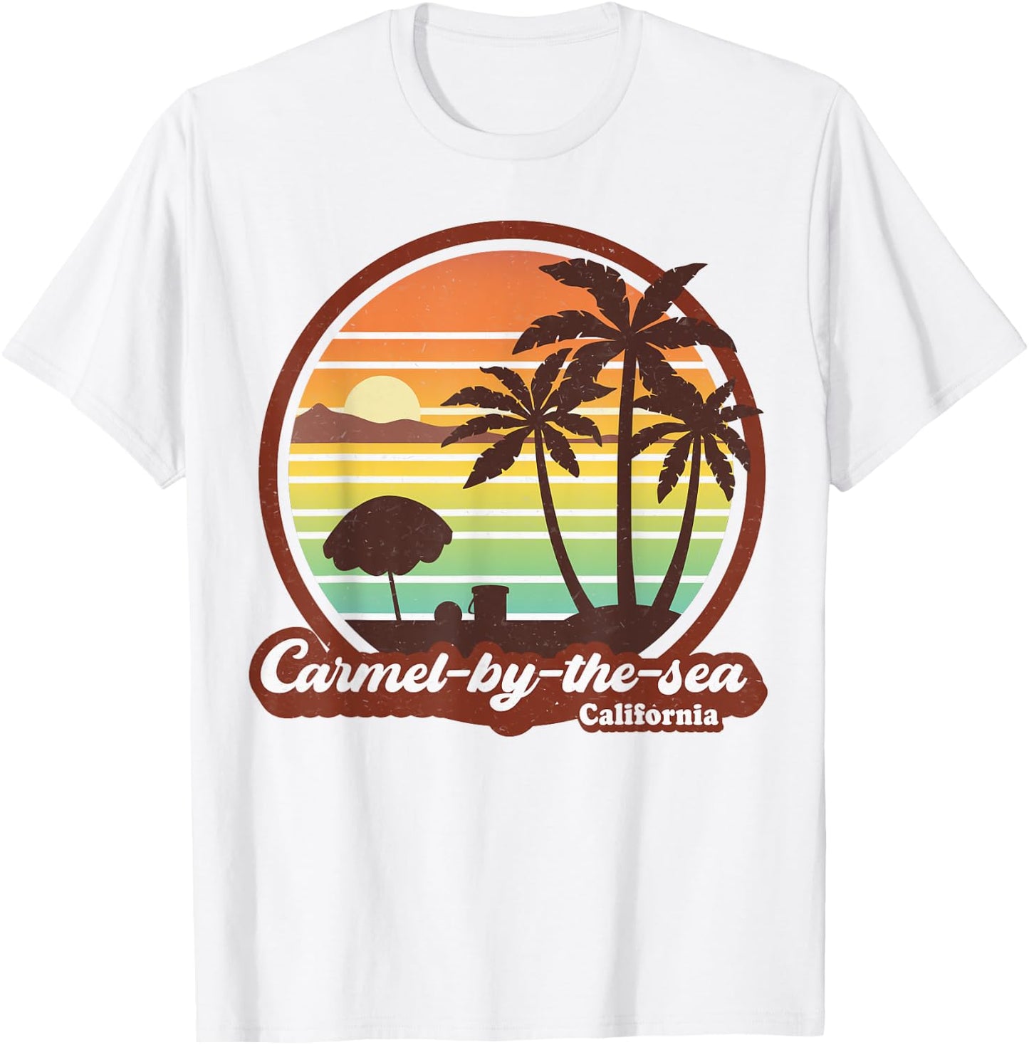 Vintage Carmel-by-the-sea California CA Retro 80s Souvenir T-Shirt - T-Shirt | White