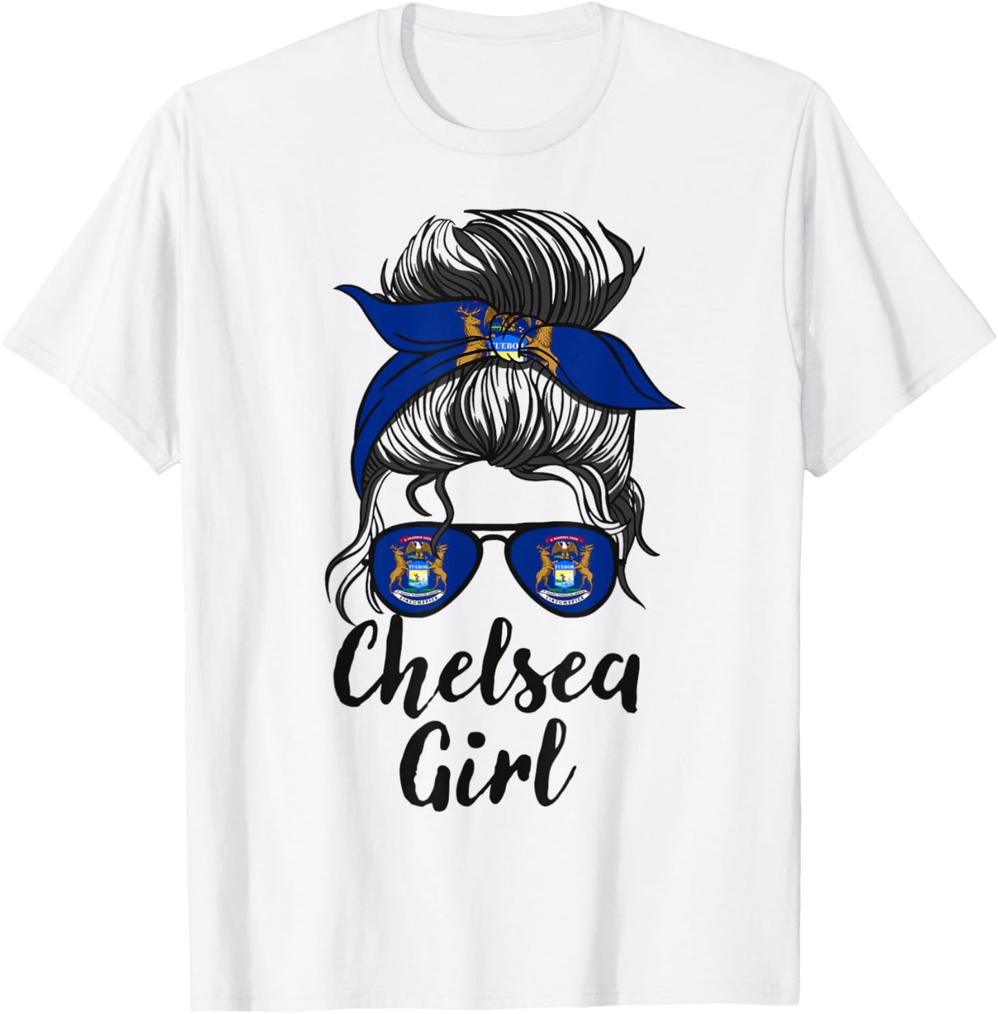Chelsea Michigan Women Girl T-Shirt - T-Shirt | White