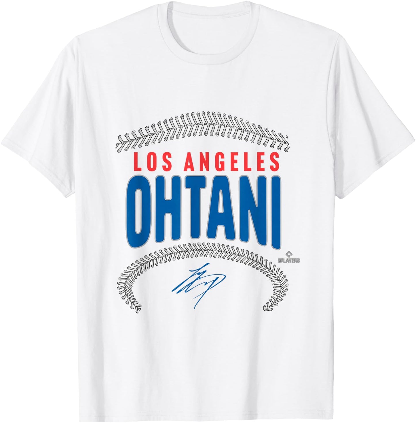 Shohei Ohtani Los Angeles Name & Number (Front & Back) MLBPA T-Shirt - T-Shirt | White