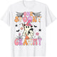 Groovy One Spooky Grammy Retro Halloween Cute Ghost T-Shirt - T-Shirt | White