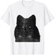 Awesome Black Wolf Face T-Shirt - T-Shirt | White