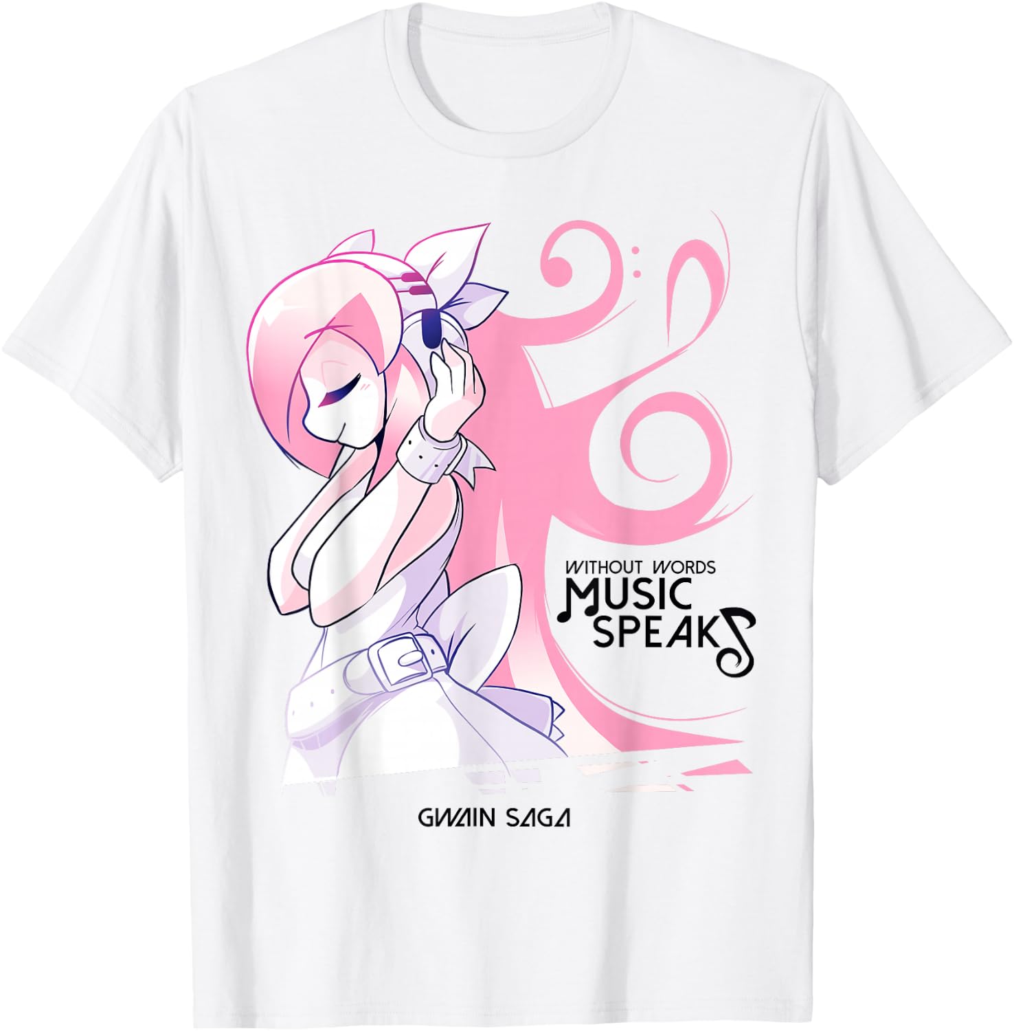 Ami Music | Gwain Saga Official T-Shirt - T-Shirt | White