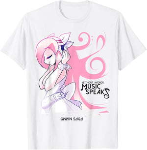 Ami Music | Gwain Saga Official T-Shirt - T-Shirt | White