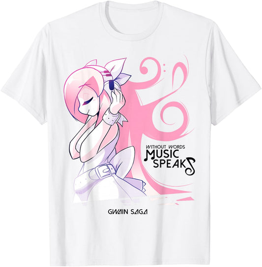 Ami Music | Gwain Saga Official T-Shirt - T-Shirt | White