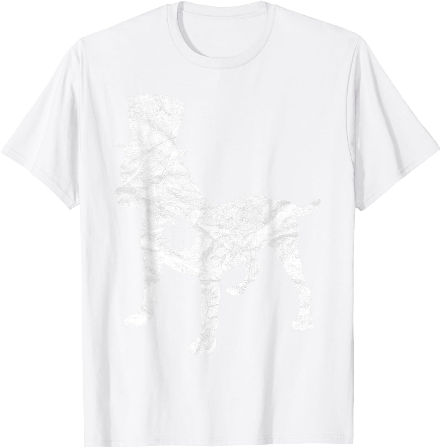 Retro Pitbull Hat Gift Irish Shamrock Dog St Patrick's Day T-Shirt - T-Shirt | White