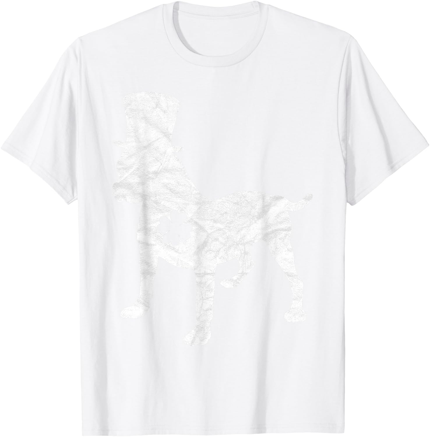 Retro Pitbull Hat Gift Irish Shamrock Dog St Patrick's Day T-Shirt - T-Shirt | White