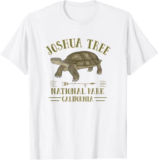 JOSHUA TREE NATIONAL PARK California Desert Turtle Tortoise T-Shirt - T-Shirt | White