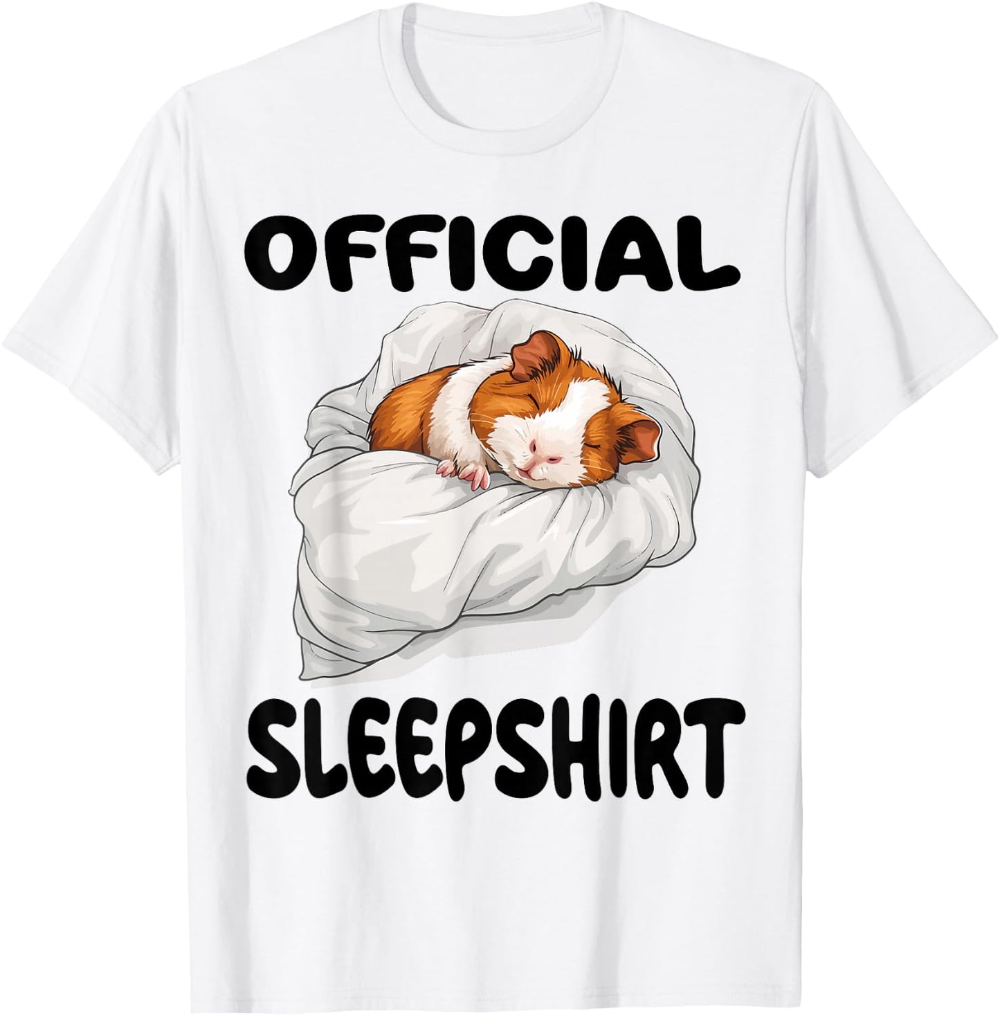 Guinea Pig Official Sleepshirt Pajamas Nightgown T-Shirt - T-Shirt | White