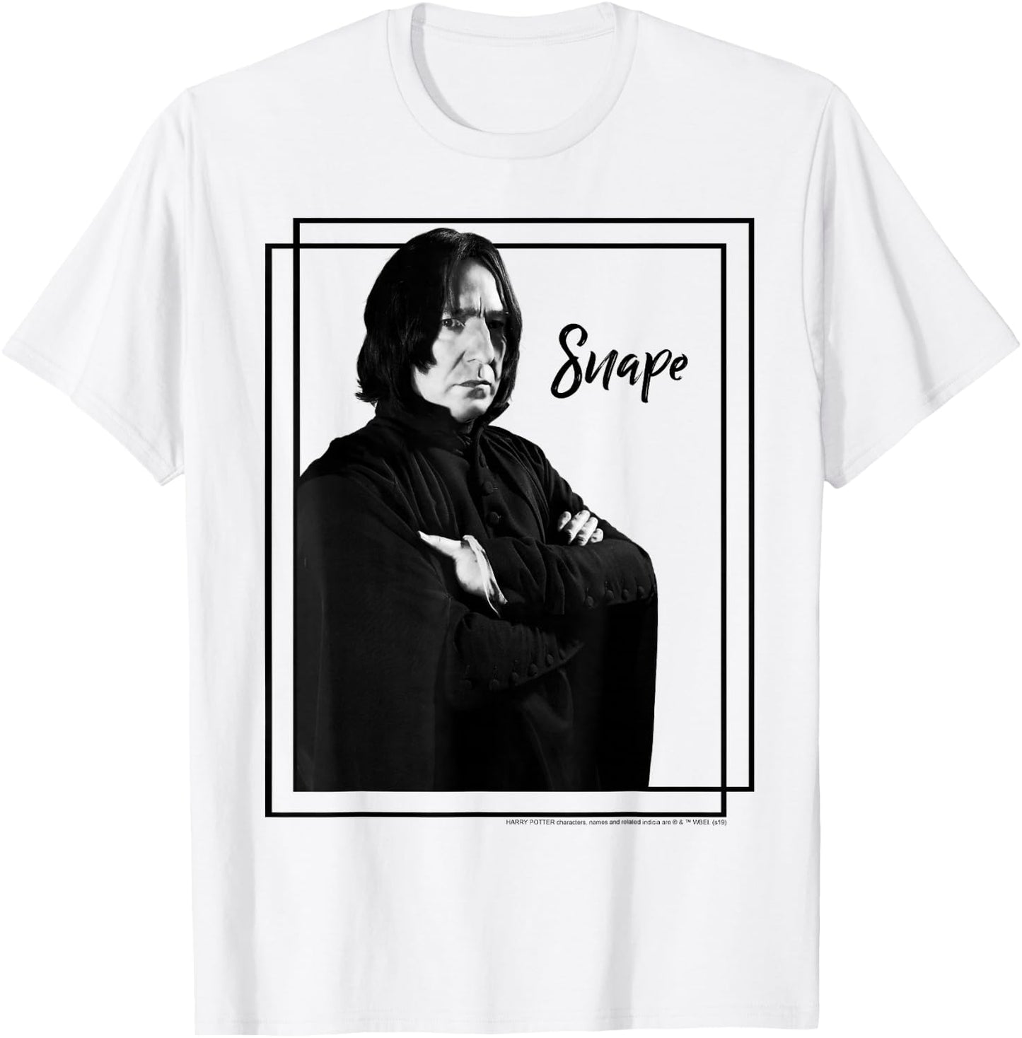 Harry Potter Snape Simple Framed Portrait T-Shirt - T-Shirt | White