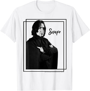 Harry Potter Snape Simple Framed Portrait T-Shirt - T-Shirt | White