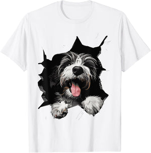 Bearded Collie T-Shirt - T-Shirt | White
