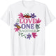 Love One Another - Butterfly Flower Religious Christian T-Shirt - T-Shirt | White