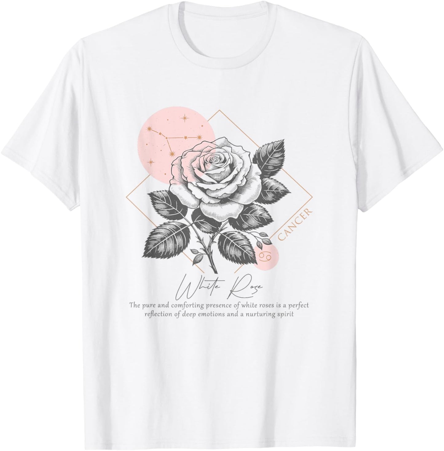 Cancer Zodiac Symbol Horoscope Astrology Birthday T-Shirt - T-Shirt | White