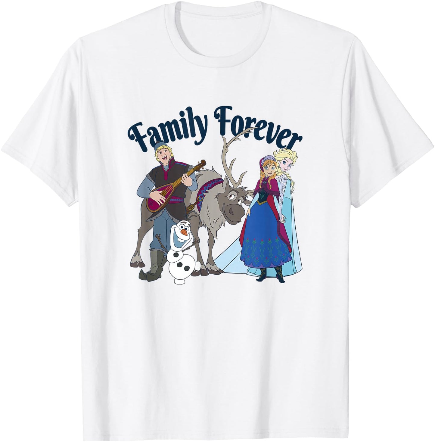 Disney Frozen Family Forever Group Shot T-Shirt - T-Shirt | White