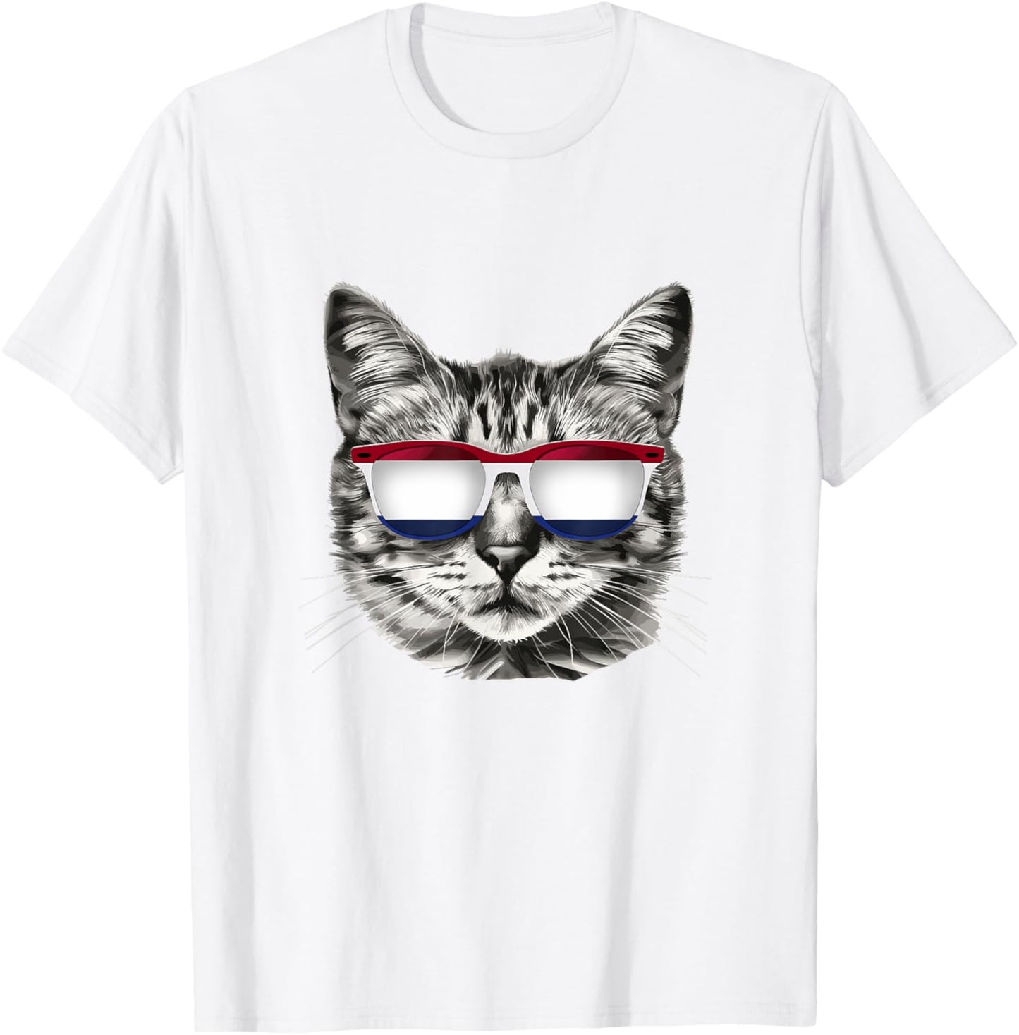 Dutch Flag Cat Owner Souvenirs Products Kitten Netherlands Women Kids T-Shirt - T-Shirt | White