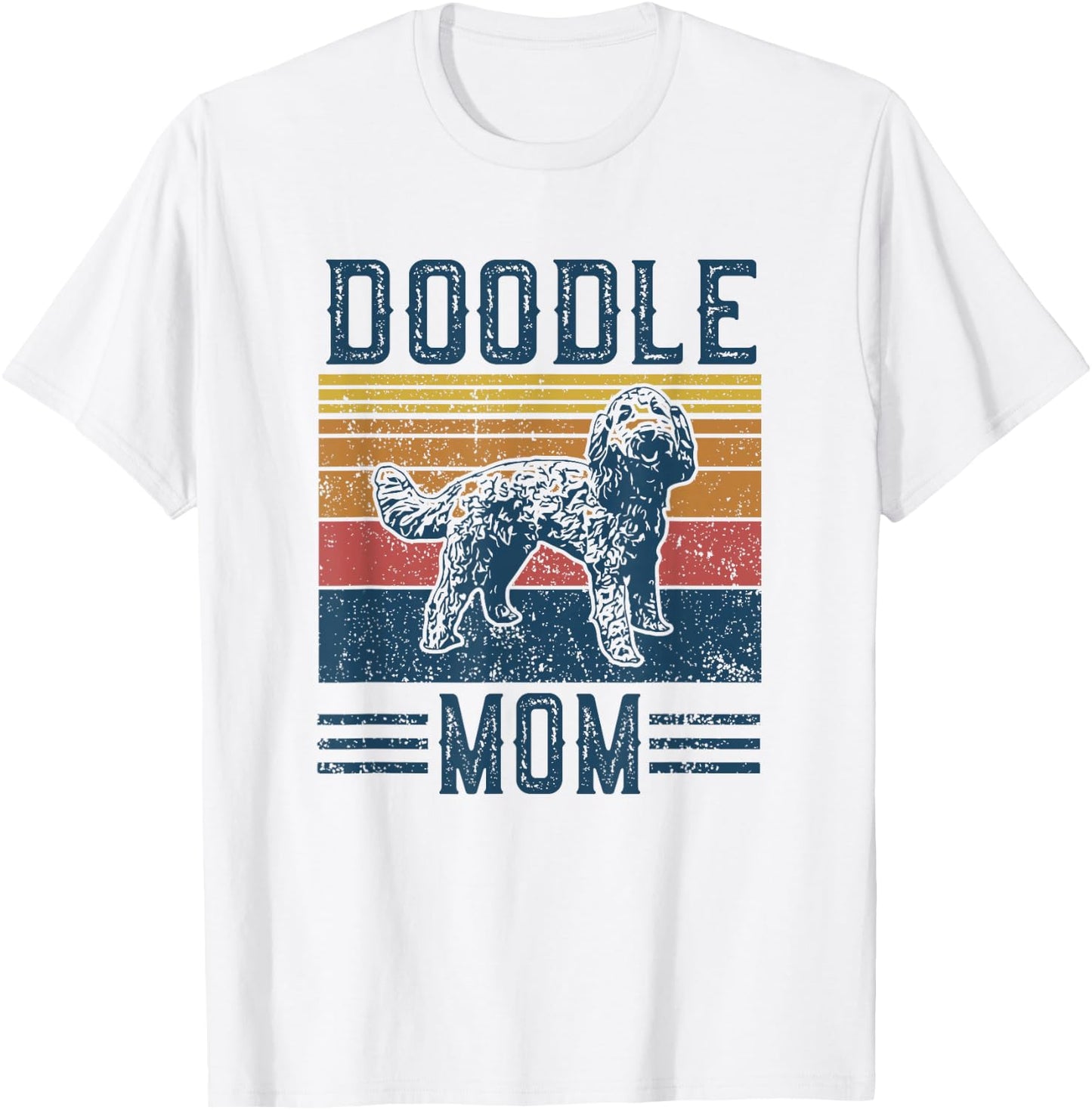 Vintage Doodle Mom Mother - Aussie Doodle & Goldendoodle T-Shirt - T-Shirt | White