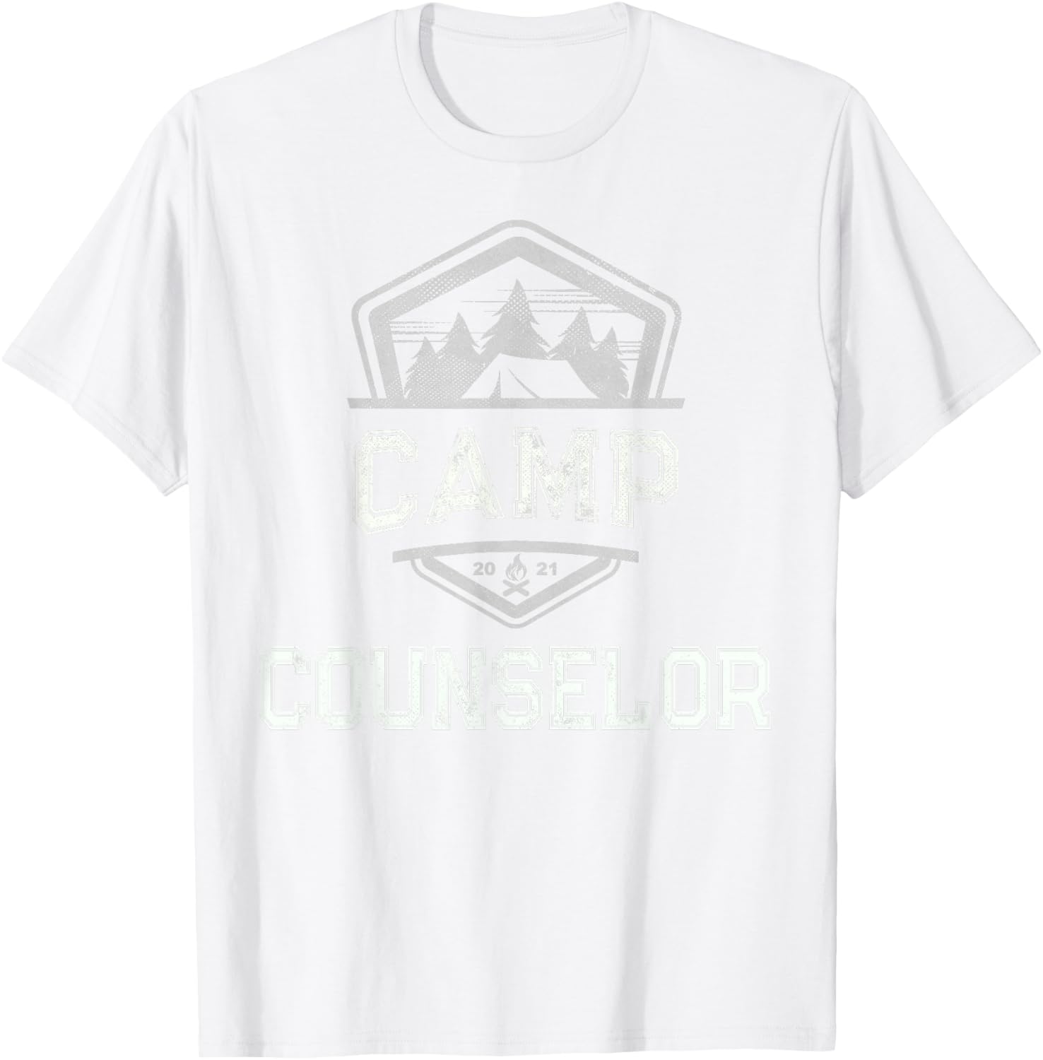 Vintage CAMP COUNSELOR Campground Crew Host Teacher Team Men Women T-Shirt - T-Shirt | White