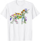 Wildflower Aesthetic Floral Unicorn Nature Flowered Girl T-Shirt - T-Shirt | White