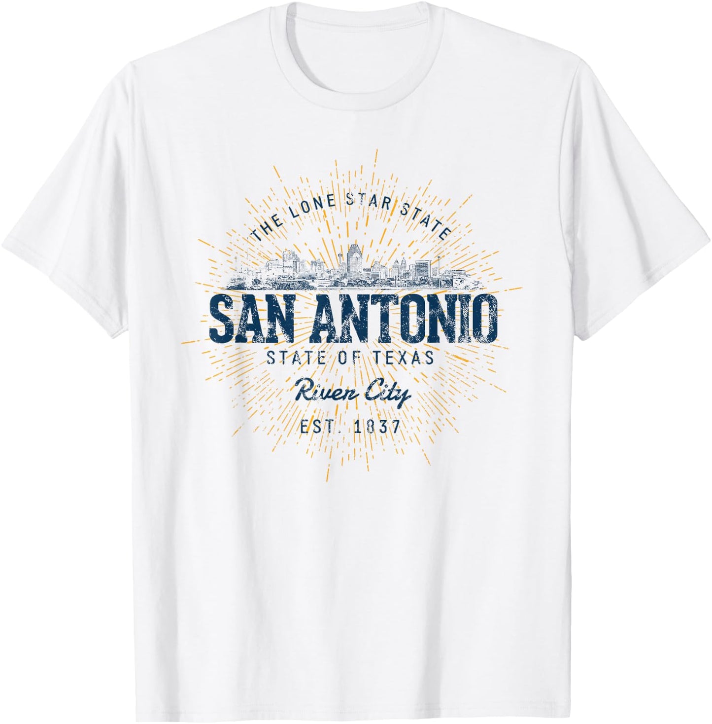 Vintage San Antonio Retro T-Shirt - T-Shirt | White