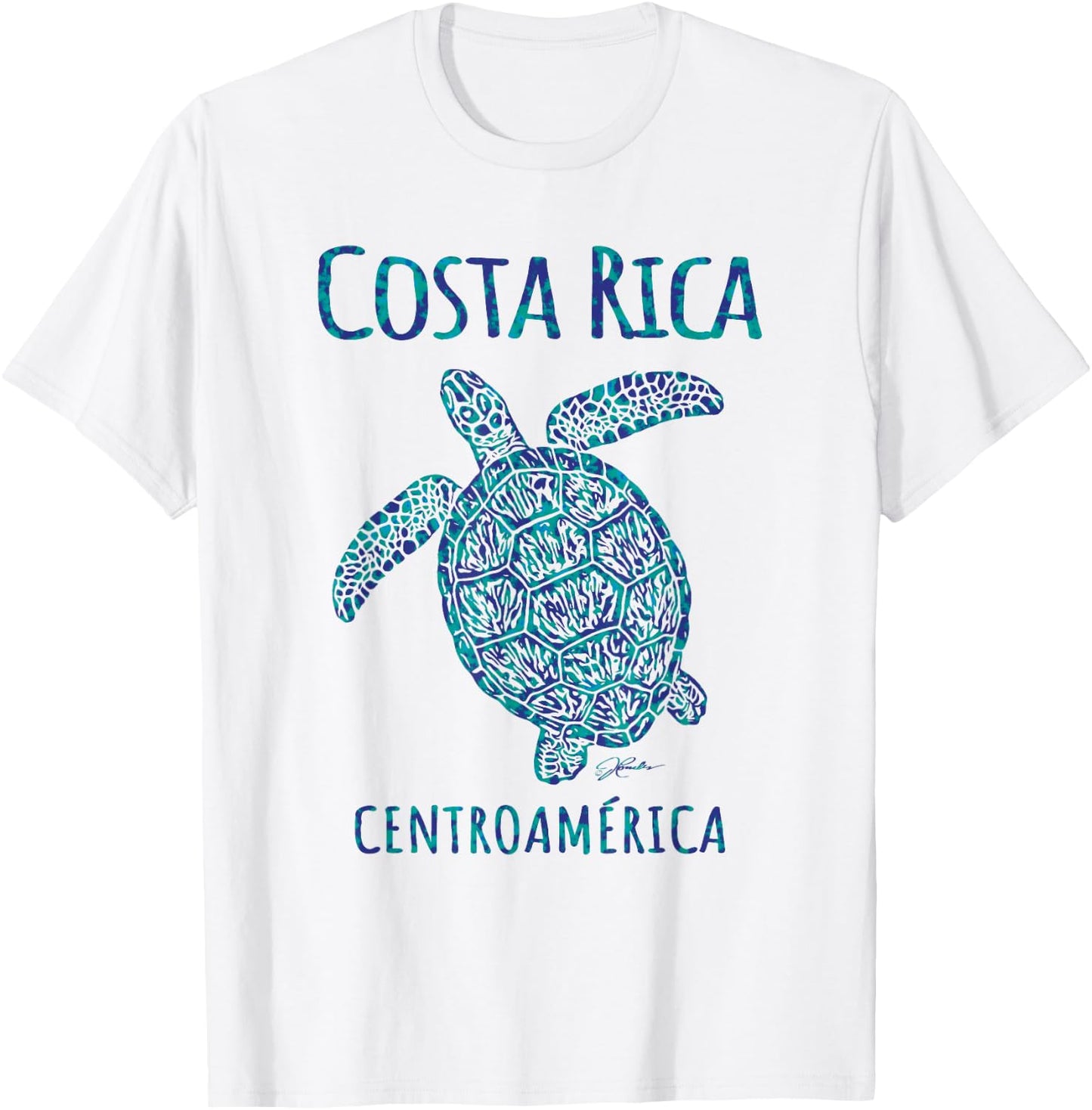 JCombs: Costa Rica, Sea Turtle, Beach T-Shirt - T-Shirt | White