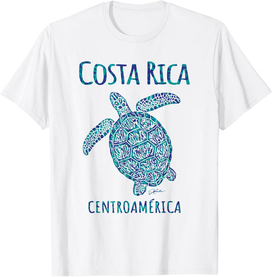 JCombs: Costa Rica, Sea Turtle, Beach T-Shirt - T-Shirt | White