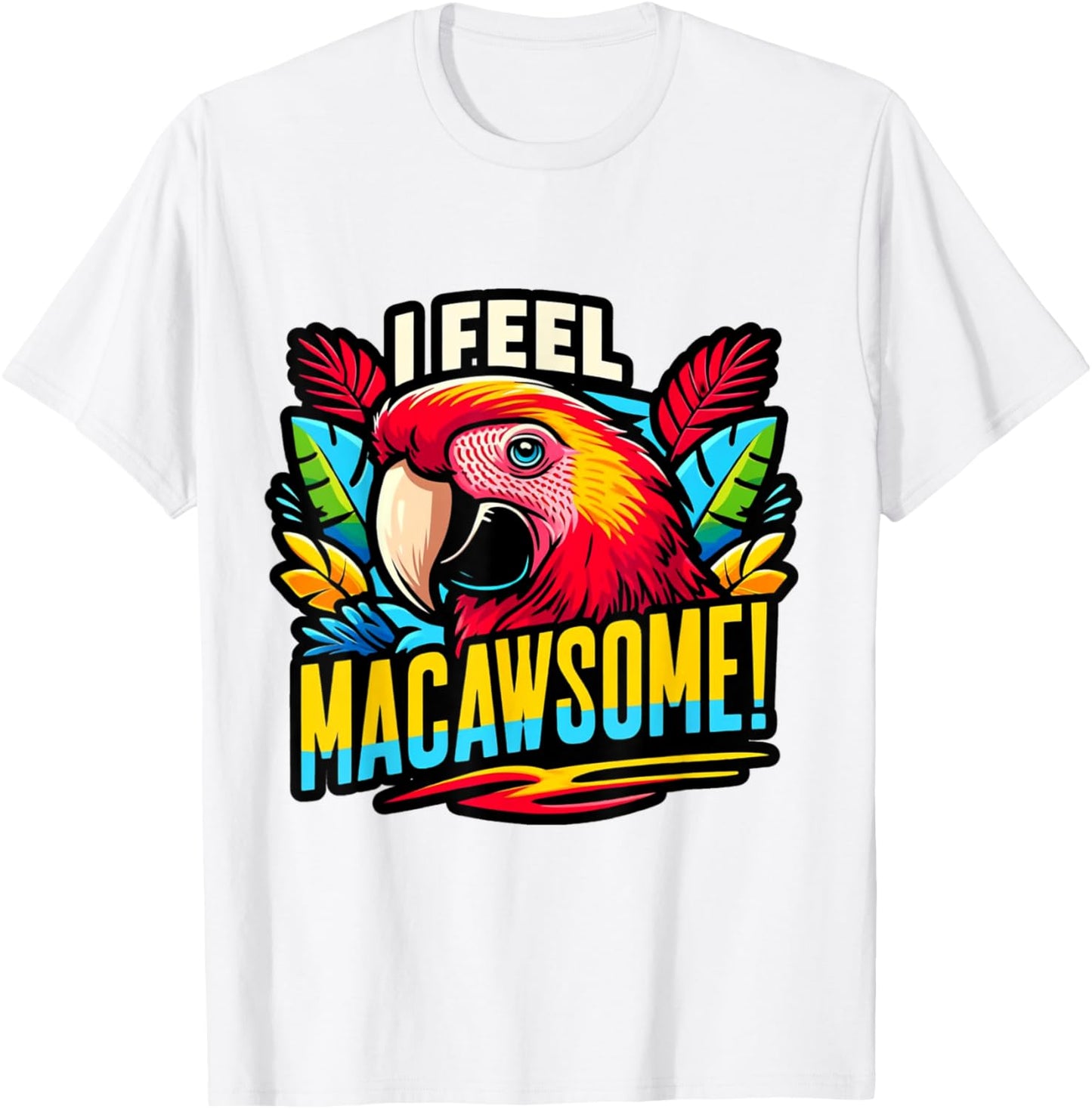 Macaw Shirt Scarlet Macaw Pet Bird Parrot Macaw T-Shirt - T-Shirt | White
