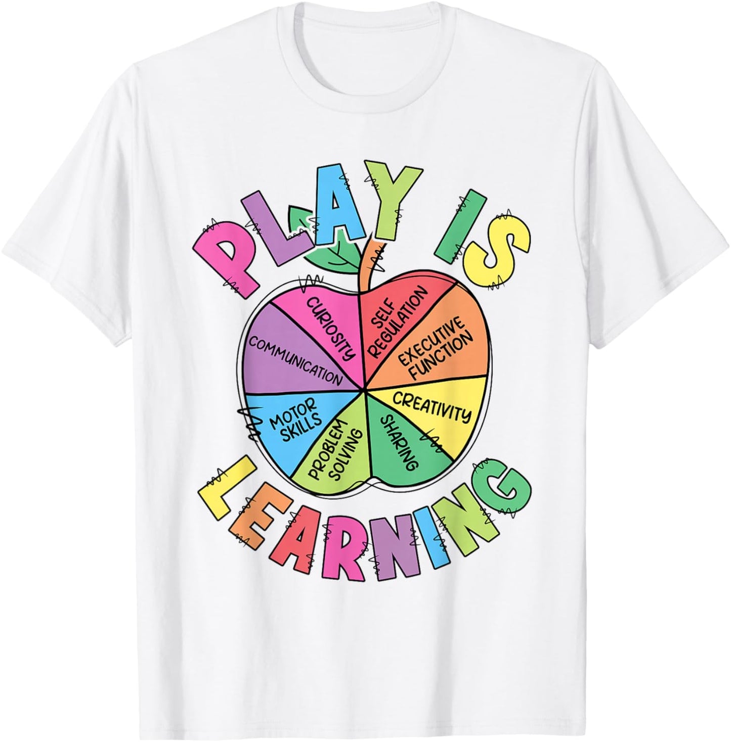 Play Is Learning Teacher First Day Of School Back To School T-Shirt - T-Shirt | White