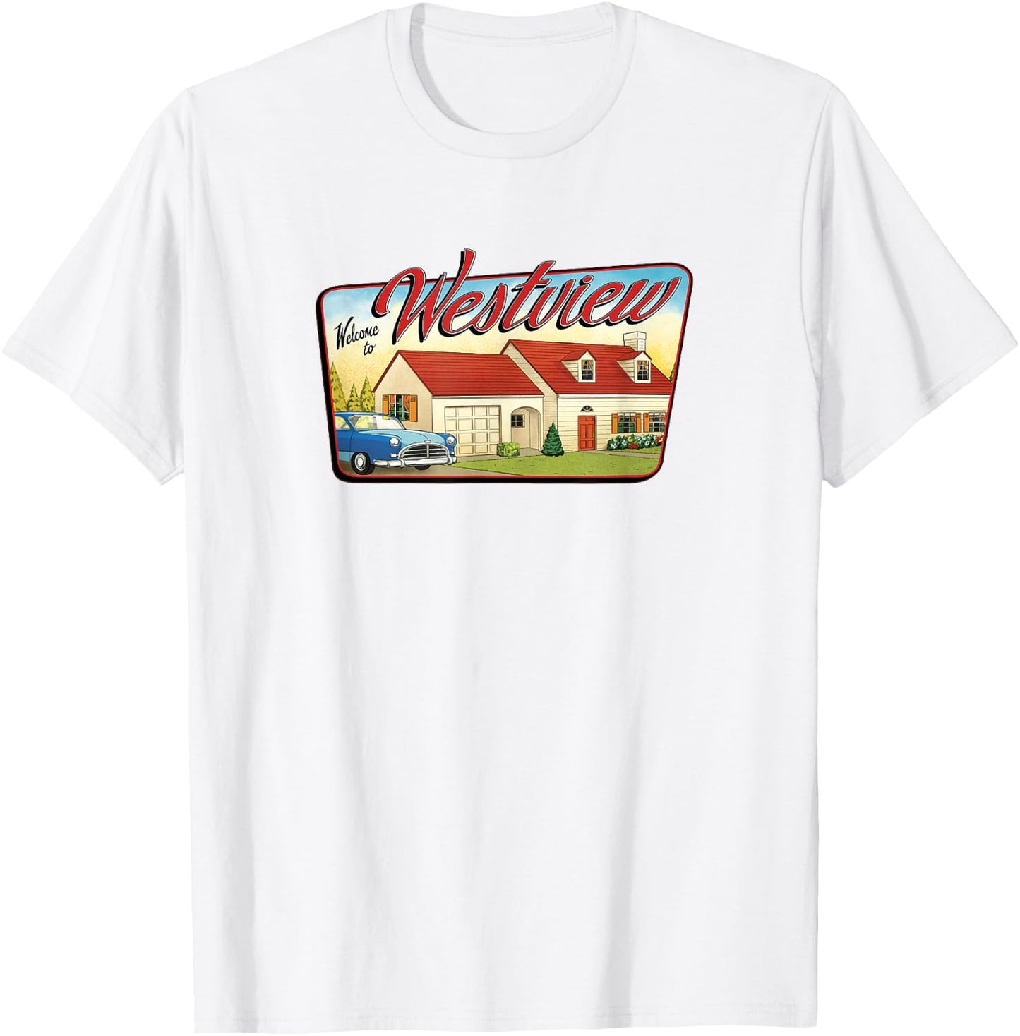 Marvel WandaVision Welcome To Westview T-Shirt - T-Shirt | White