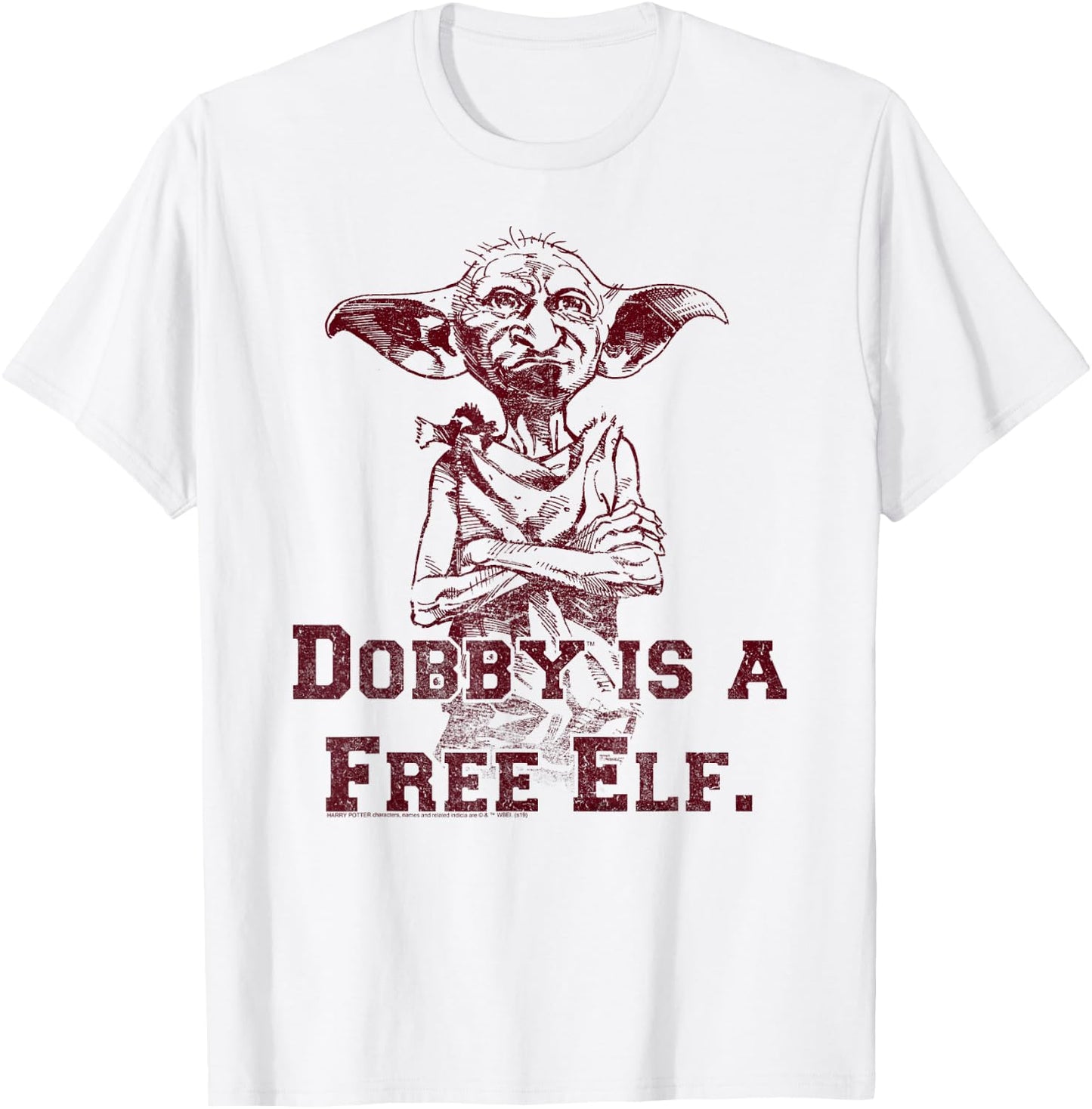 Harry Potter Dobby Is A Free Elf T-Shirt - T-Shirt | White