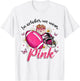 In October We Wear Pink Football Butterfly Breast Cancer T-Shirt - T-Shirt | White