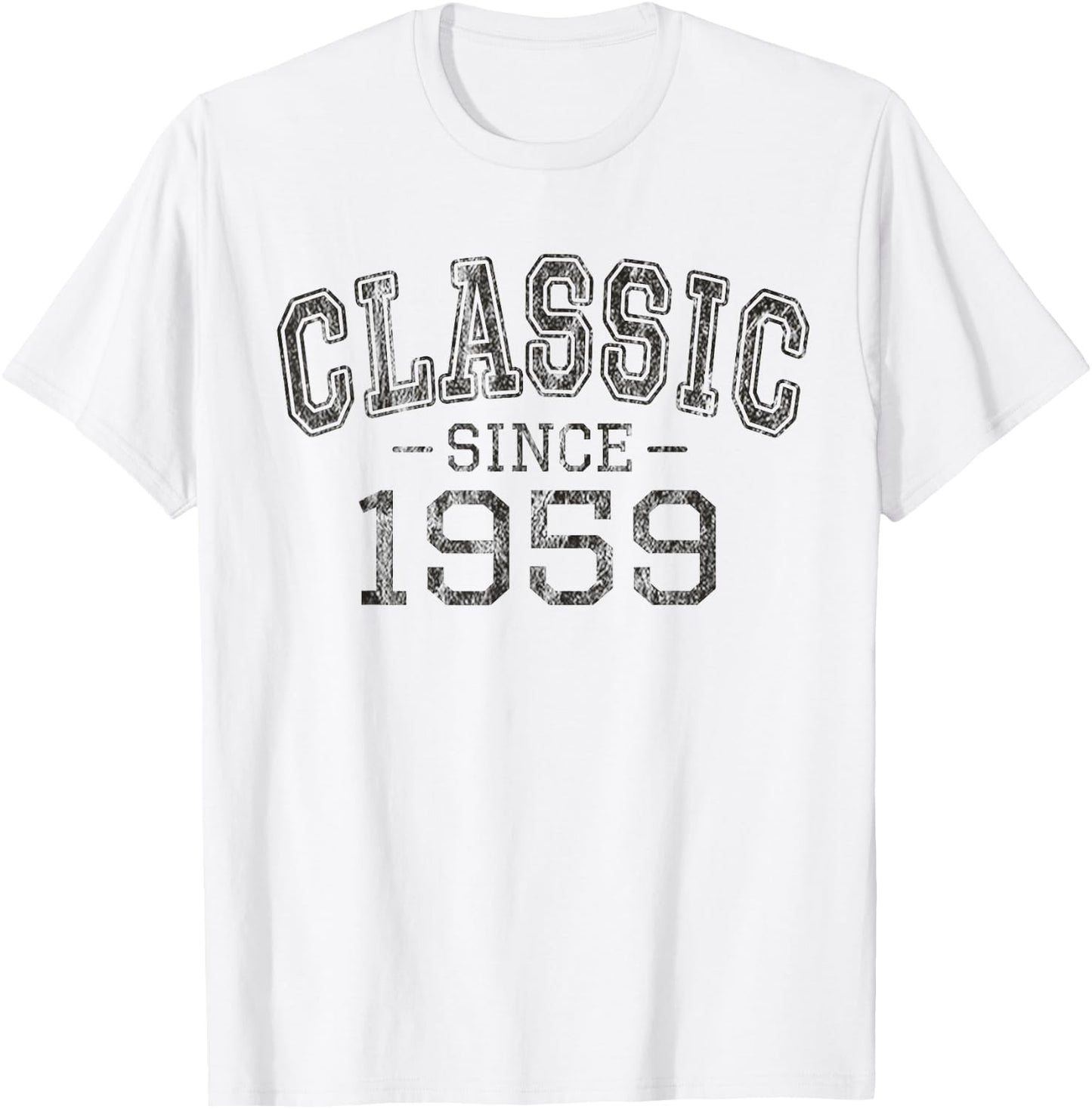 Classic Since 1959 Vintage Style Born in 1959 Birthday Gift T-Shirt - T-Shirt | White