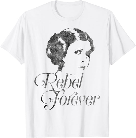 Star Wars Princess Leia Rebel Forever Portrait T-Shirt - T-Shirt | White