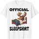 Moose Official Sleepshirt Pajamas Nightgown T-Shirt - T-Shirt | White