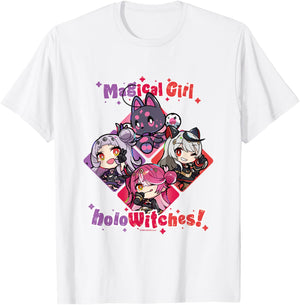 Magical Girl holoWitches! Shion/Marine/Chloe T-Shirt - T-Shirt | White