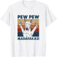 Pew Pew Madafakas Bull Terrier T-Shirt - T-Shirt | White