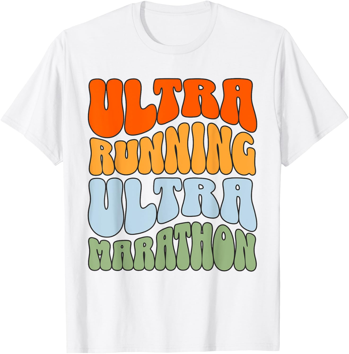 Ultramarathon Ultra Running Retro Ultra Marathon Runner T-Shirt - T-Shirt | White